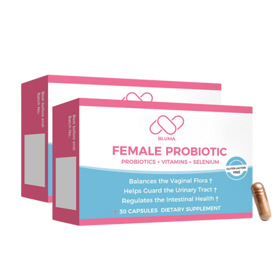 Bluma Feminine Balance Probiotics – 30 Capsules | With Organic Yeast Selenium, Vitamin C & Folic Acid | Supports pH Balance & Digestive Health