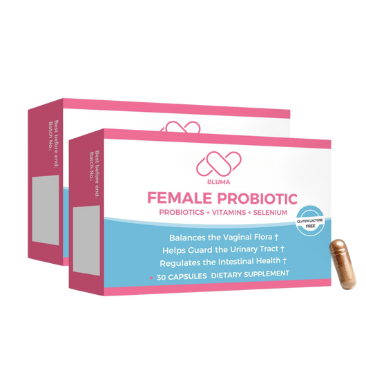 Bluma Feminine Balance Probiotics – 30 Capsules | With Organic Yeast Selenium, Vitamin C & Folic Acid | Supports pH Balance & Digestive Health