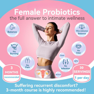 Bluma Feminine Balance Probiotics – 30 Capsules | With Organic Yeast Selenium, Vitamin C & Folic Acid | Supports pH Balance & Digestive Health