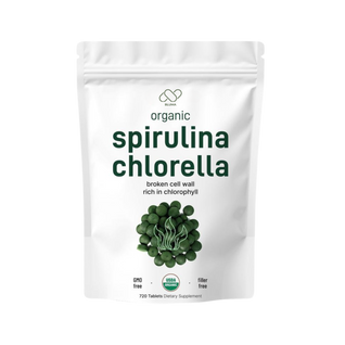 Bluma Organic Spirulina and Chlorella Tablets
