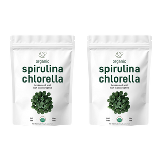 Bluma Organic Spirulina and Chlorella Tablets