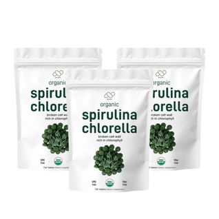 Bluma Organic Spirulina and Chlorella Tablets
