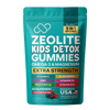 Bluma Zeolite Kids Detox Gummies Mixed Berry Flavored All-in-One 60 Gummies for Detox, Immunity, and Overall Wellness
